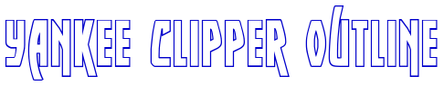 Yankee Clipper Outline font